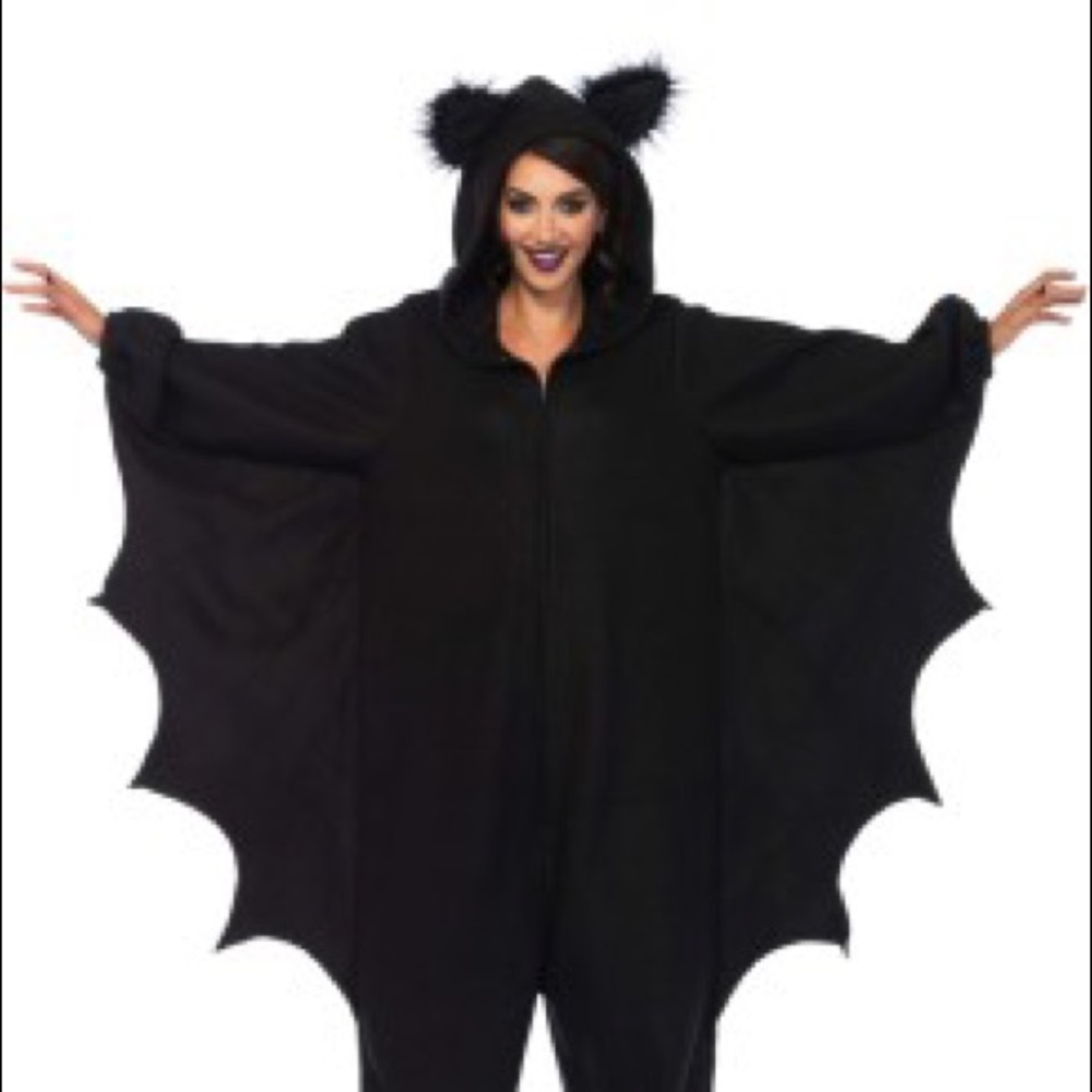 Woman’s Black Bat Onesie costume